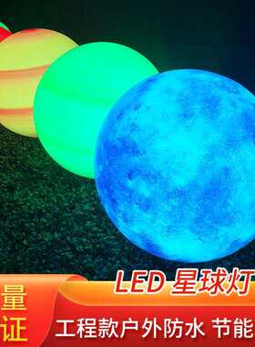 LED发光圆球灯商场灯光节星球灯彩绘八大行星吊灯楼盘餐厅装饰灯