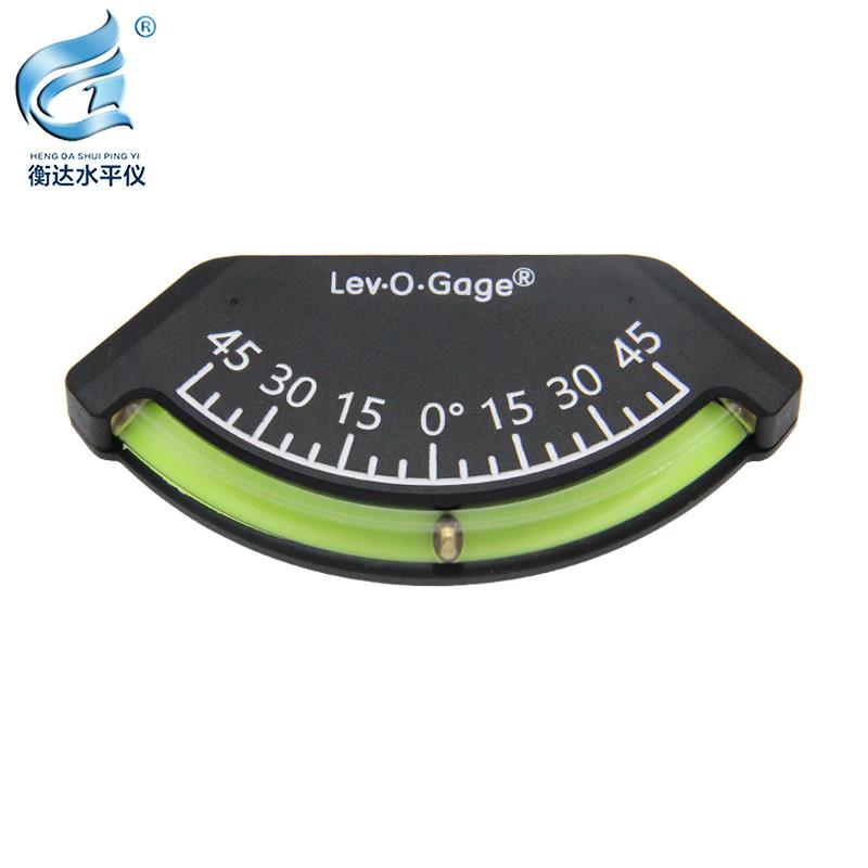 汽车车载坡度仪正负45度钢珠水平角度仪船舶测量倾斜仪水平仪