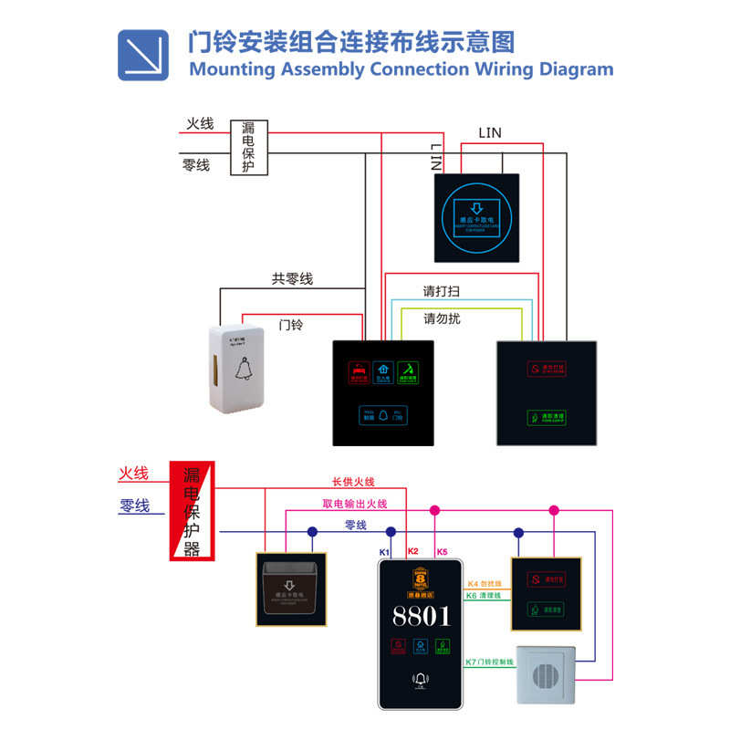 【专属高档酒店电子门牌】号码牌宾馆房间发光电子门显工厂