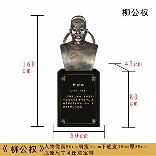 铸铜古代人物胸像仿铜铸铜半身像公园广场校园名人景观雕塑摆件
