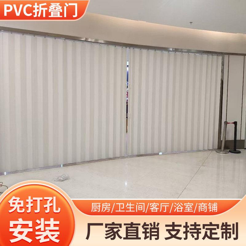 PVC商铺折叠门开放式厨房燃气验收门卧室阳台化妆室门客厅隔间门