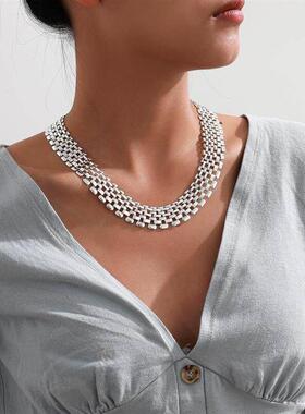 Exaggerated Cuban Chunky Thick Chain Necklace Women High Qua