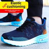 蓝欧盾劳动保护鞋 透气防臭钢头帽防摔女轻质绝缘防摔 带钢板男夏季