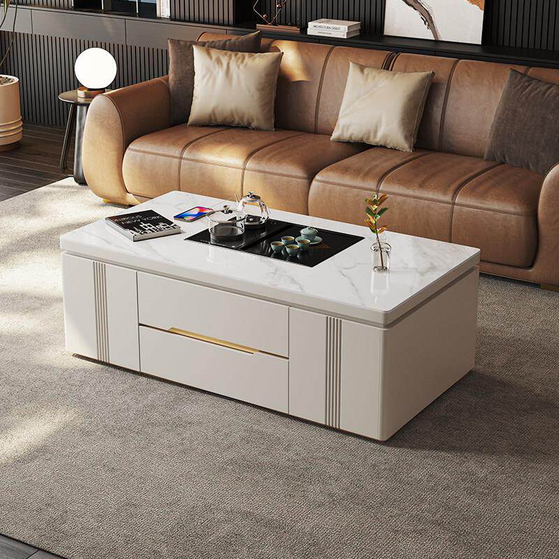 岩板全自动升降茶几客厅家用现代简约智能泡茶一体多功能功夫茶台