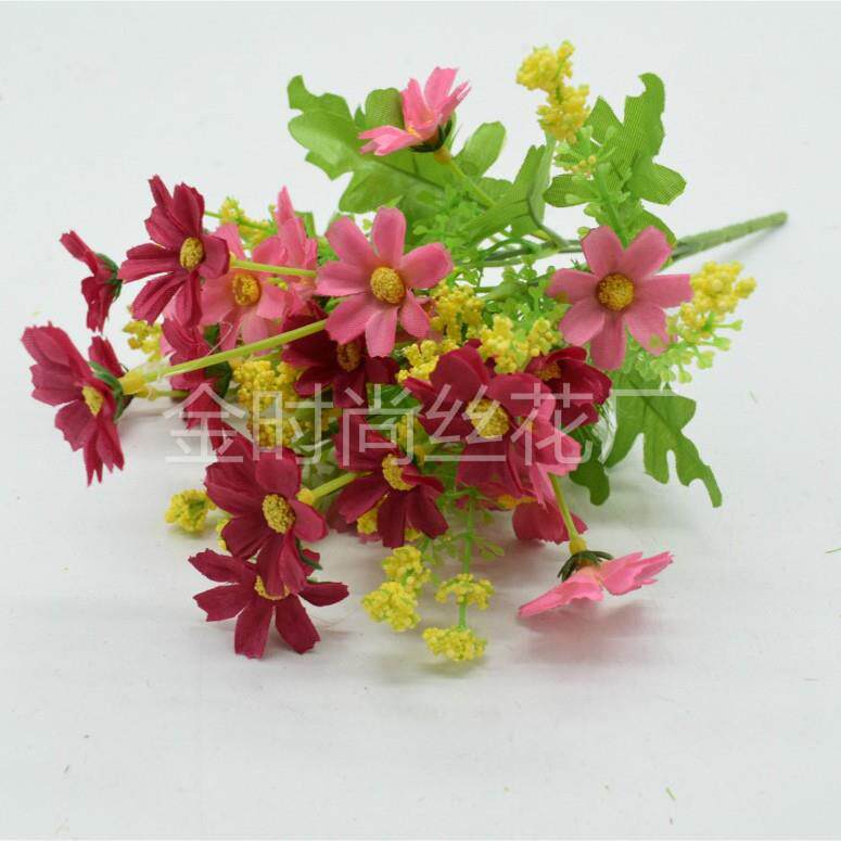 新款直销仿真跳舞兰花 28头兰草小花 拍照道具 绢花 小雏菊 假花