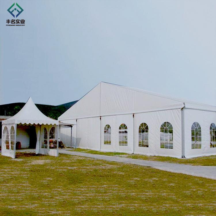 白色欧式浪漫婚礼婚宴帐篷大型聚会派对帐篷红白喜事遮阳篷房