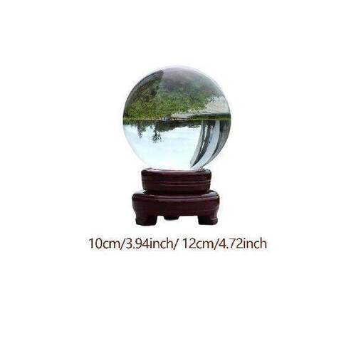 Clear Glass Ball Decorative Ball for Living Room Table