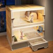 大型别墅住宅双层双层平台超大超大空间防溅豪华兔窝