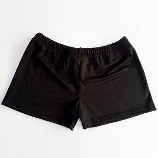 健美体操 三分高弹力氨纶短裤 儿童拉丁舞蹈服女童安全裤 平角打底裤