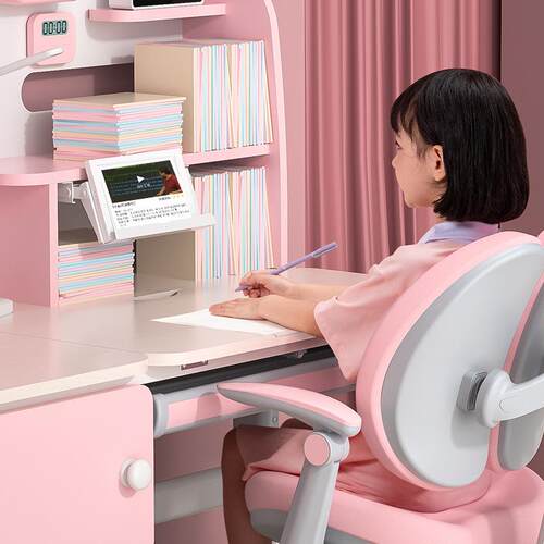 新款直销美嘉思儿童学习桌 小学生书桌 实木芯家用写字桌椅套装课