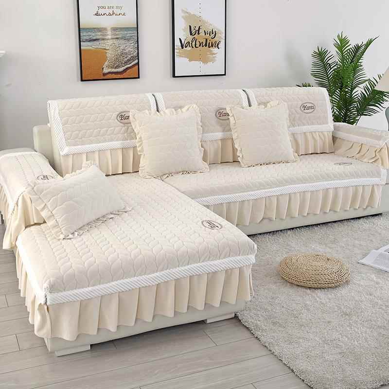 高档沙发垫厚简约现代欧式防滑季加冬毛贵妃套罩巾绒四季通用全包