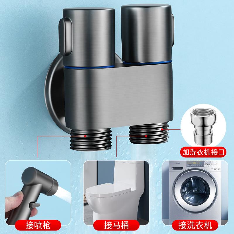 马/桶伴侣枪冲喷洗器全铜水龙厕所增家用高压喷头一进头二压出角