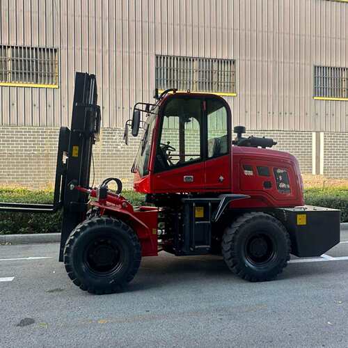 RT forklift四驱轮式铰接式越野叉车 3吨4吨5吨液压升降搬运车