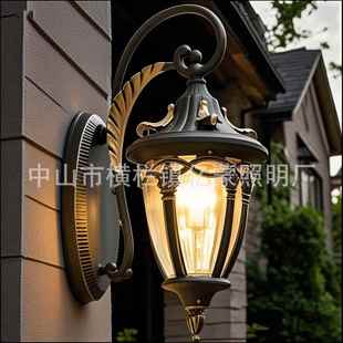 欧美式 户外壁灯室外防水别墅阳台过道灯创意走廊大门庭院楼梯灯