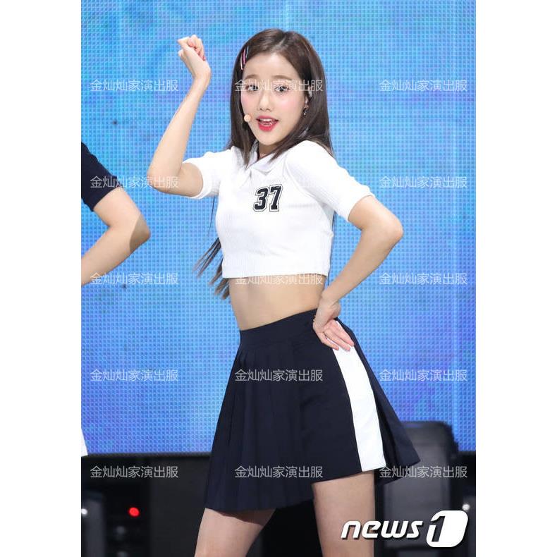 高档韩女团同款爵士韩舞演啦出打歌服套装表演国啦舞台队操成人少