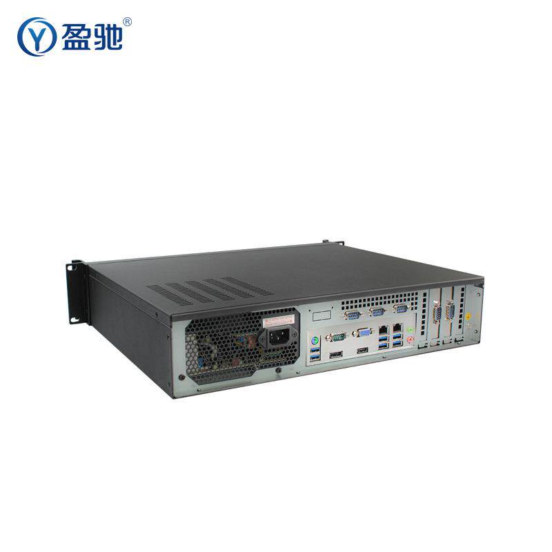 盈驰2U企业服务器微型计算机双网六串口工控机机架式工业电脑主机