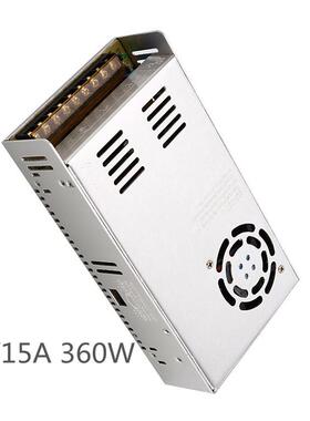 厂家直供跨境24V15A开关电源24V360W安防监控led灯带灯条电源