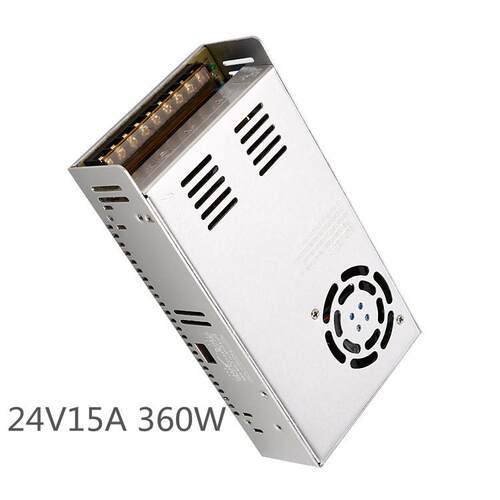 厂家直供跨境24V15A开关电源24V360W安防监控led灯带灯条电源