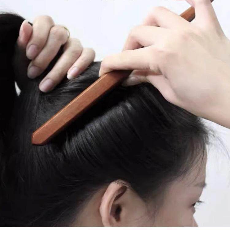 猪鬃毛窄齿长梳子蓬松夹头发高顶发尾梳发美发打毛梳儿童成人通用