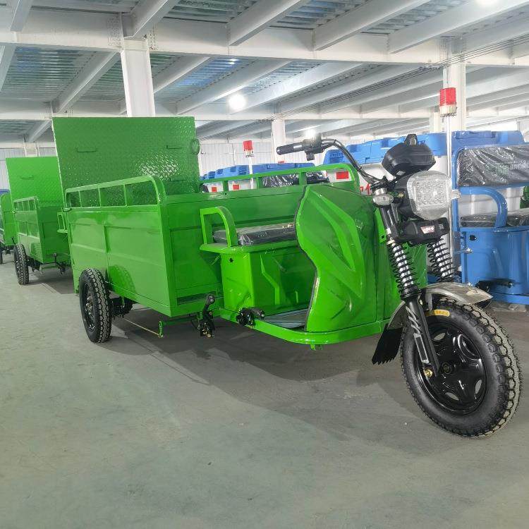 电动四轮8桶垃圾清运车液压升降尾板垃圾车小区垃圾分类垃圾车