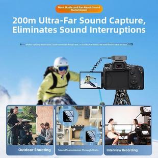 好牧人V2s无线领夹麦克风一拖二 户外抖音相机直播拍视频录音话筒