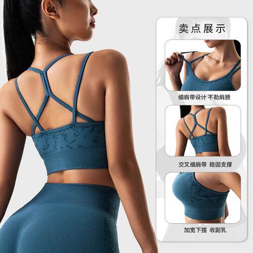 Sports bra, yoga vest, running, fitness, shoulder straps,