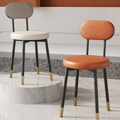 北欧餐椅家用餐桌备用凳子靠背现代简约吧台椅子轻奢高级感化妆椅