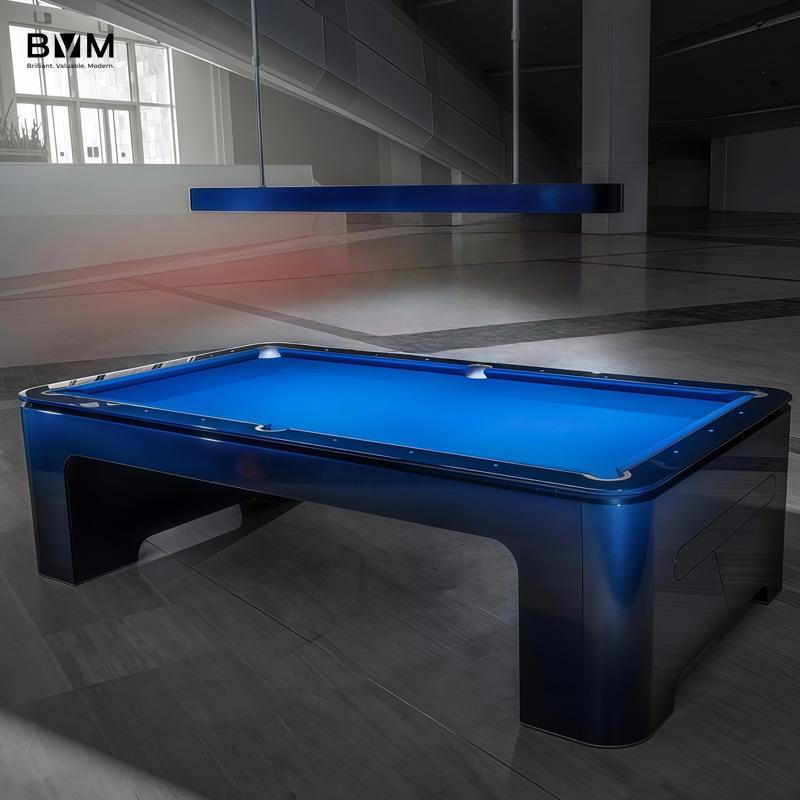 都柏林碳纤维台球桌家用豪宅别墅桌球台美式黑八花式九球标准型