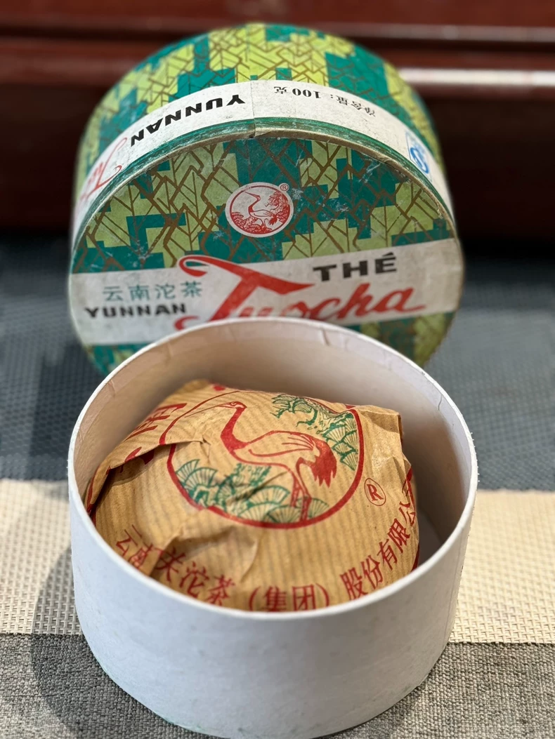 正品2007年下關銷法沱茶 雲南普洱茶幹倉熟茶100克一盒 普洱茶 BUASHOP普洱老茶