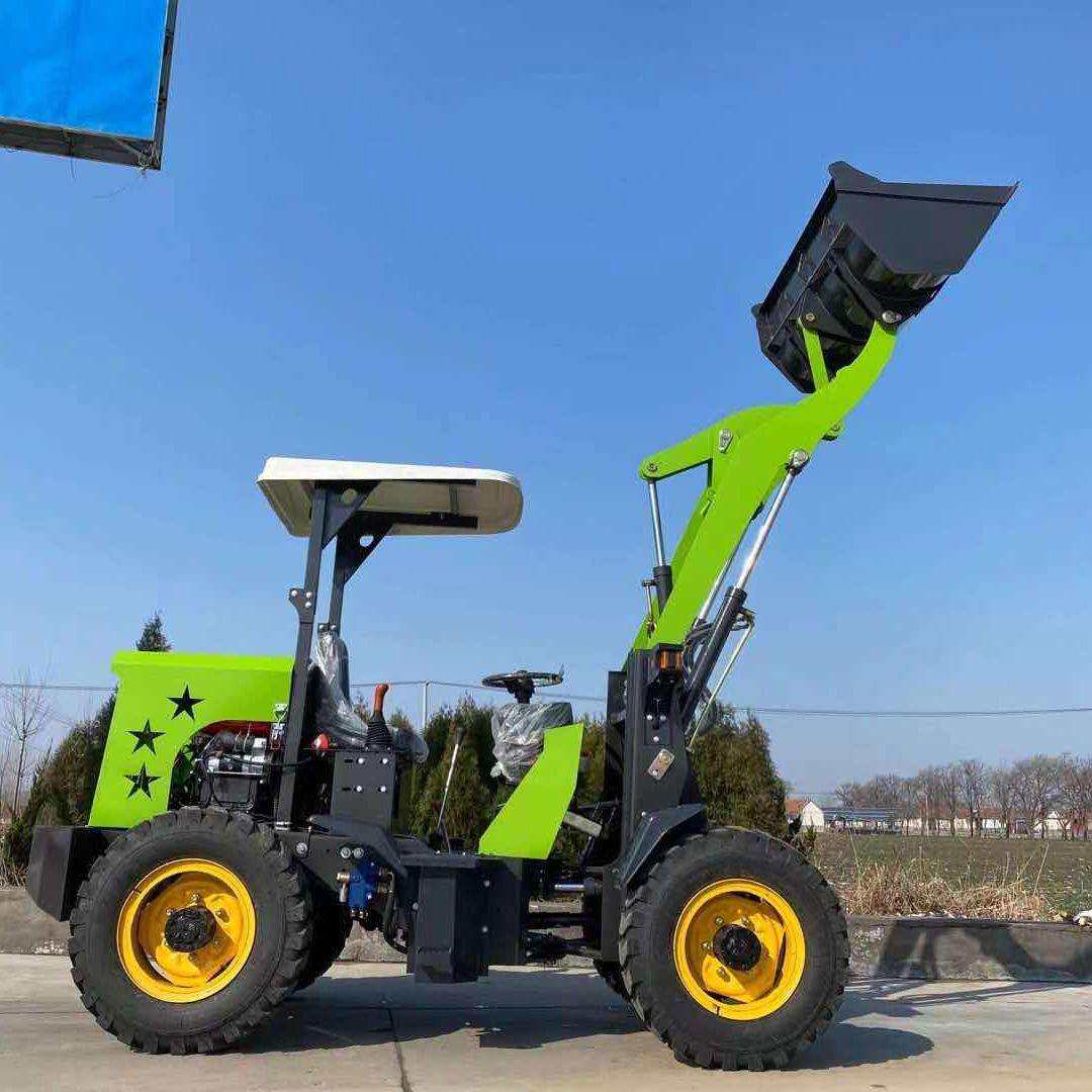 出四口澳利亚用农118小型装载机 轮式驱铲车畜大牧业铲车推土机