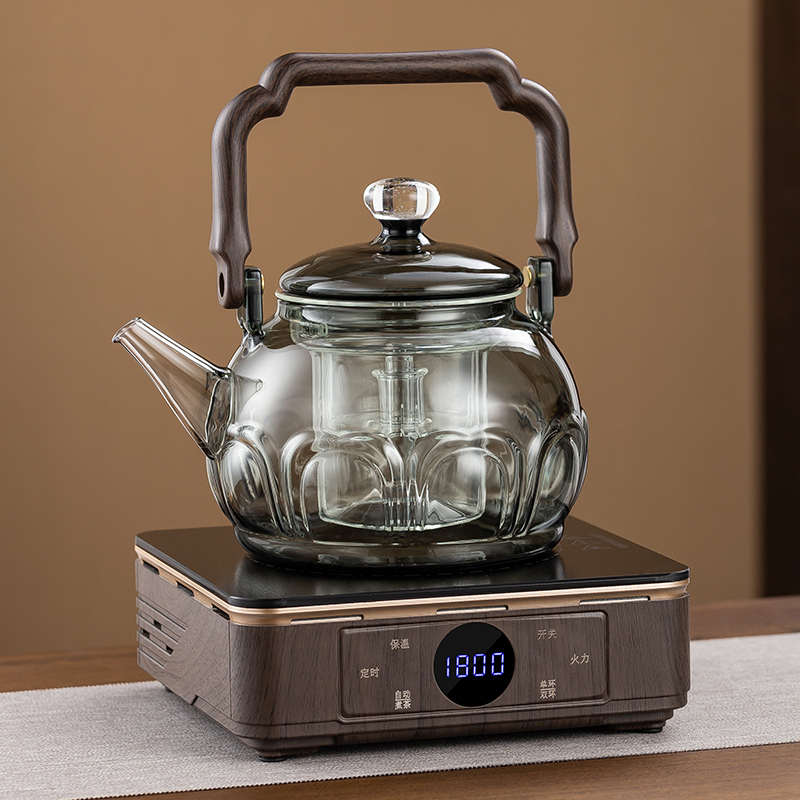 新款玻璃莲花南瓜蒸煮茶壶煮茶炉器电陶炉套装烧水泡茶养生壶家用