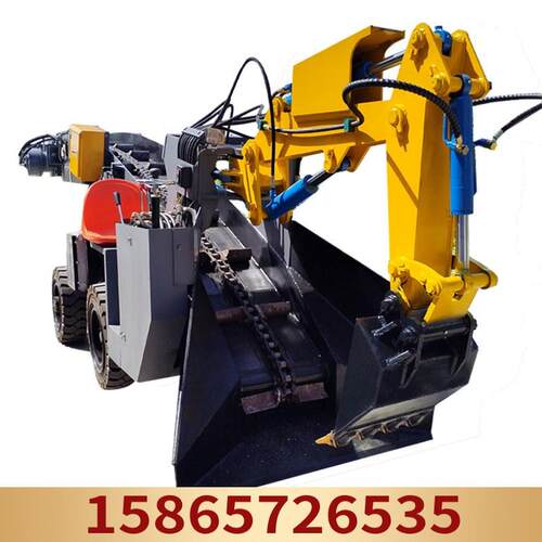 型号多样矿山工程扒渣机微型巷道电动扒渣机履带式挖掘输送机