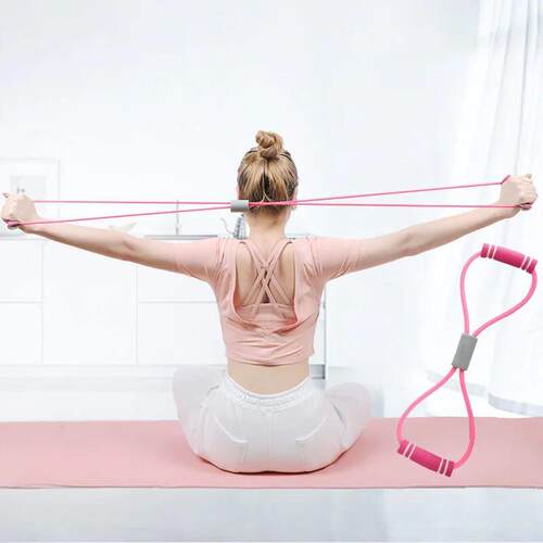 8 Shaped Resistance Bands Sports Workout Elastic Band At Hom