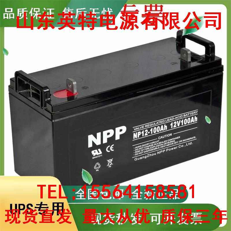 NPP蓄电池12V100AH耐普胶体蓄电池 /太阳能路灯专用电瓶/UPS专用