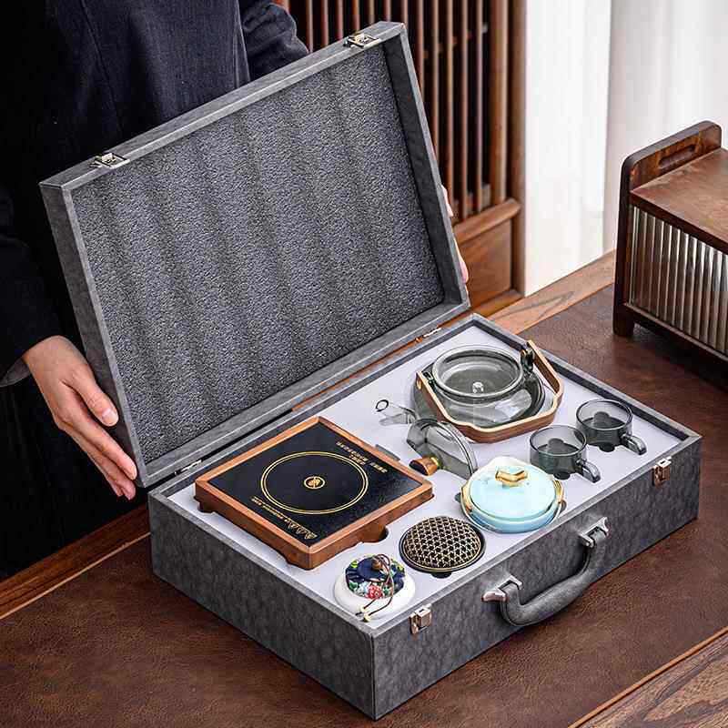 围炉煮茶套装玻璃烤茶壶电陶炉全套奶壶罐罐煮壶煮具一B7484606茶