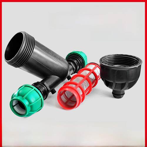 Pe水管过滤器黑管6分钟2英寸沉淀物管过滤器40/50/63/75/90滤叶滤