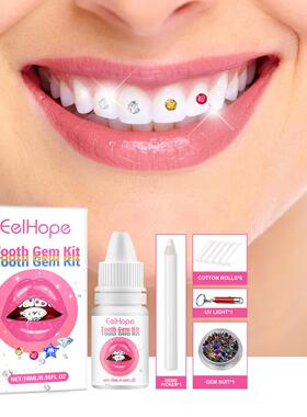 Eelhope DIY Tooth Gem Kit -欧美风格嘻哈风牙齿镶钻饰品DIY套装