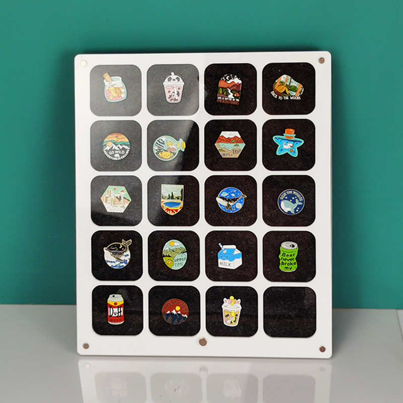 Pin Display Case Storage Jewelry Holder Brooch Badge Tray