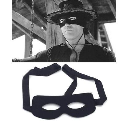 Halloween mask film with Zorro eye mask dance party performa