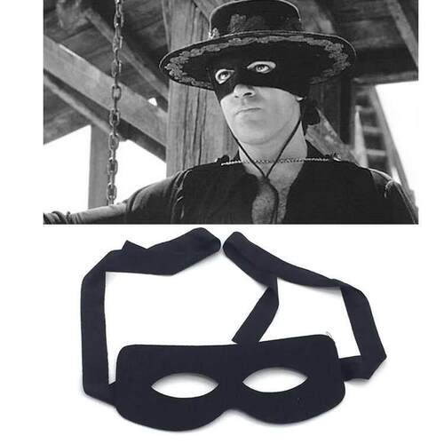 Halloween mask film with Zorro eye mask dance party performa