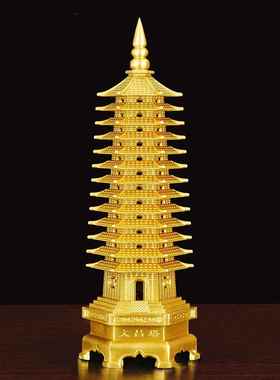 纯铜文昌塔摆件九层13层7七层加厚升级工艺礼品摆饰书桌装饰吉祥