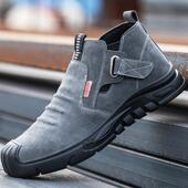 军工劳保鞋 电焊工专用一脚蹬防砸防刺穿进口轻便工地三防高级 男款