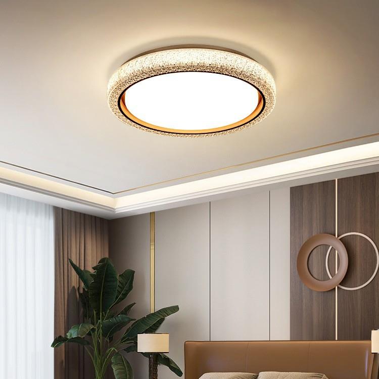 卧室灯顶灯水晶轻奢客厅灯具现代简约主卧灯温吸馨餐厅间房ZXN风