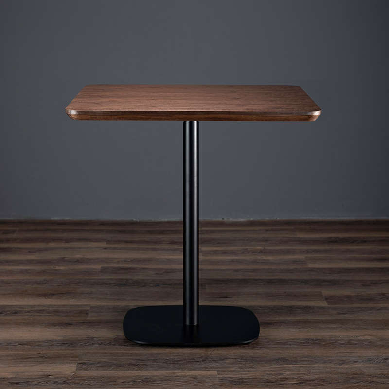 德宜客北欧餐桌家用正方形桌子餐厅咖啡桌商用休闲会议洽谈小方桌