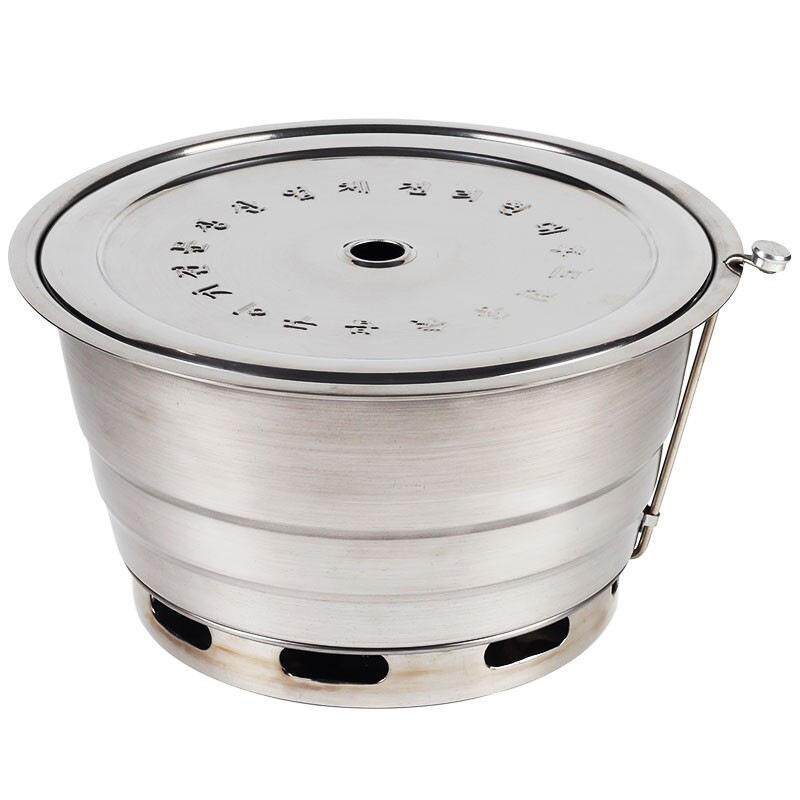 韩式碳烤炉木炭烧烤炉圆形镶嵌式碳火炉上排烟烧烤炉商用木炭烤炉