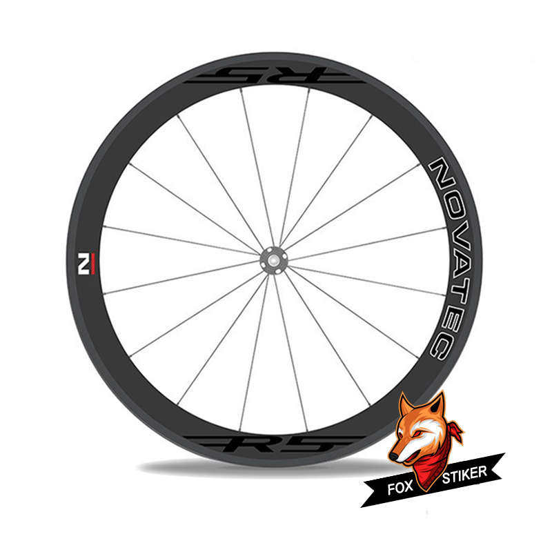 适用NovatecR5自行车改装贴纸公路车轮组贴纸改装轮圈夜光贴定制