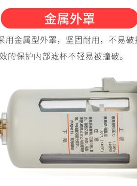 空压机气泵双重过滤器AC3010-03AF/DF二联油水分离器减压喷漆喷涂
