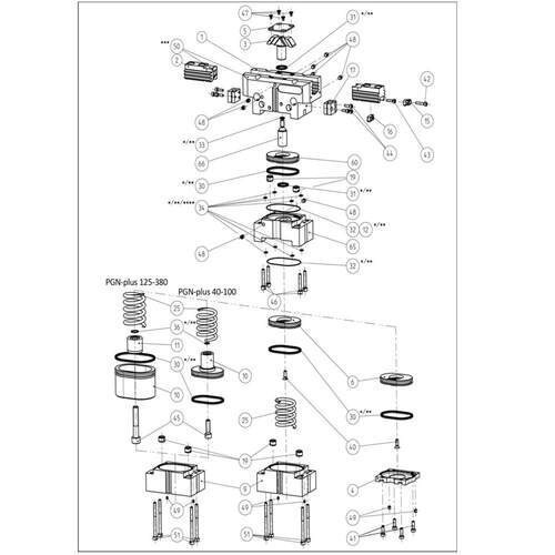 SCHUNK雄克夹爪气缸PGN PLUS+40+50+64+100+125+160+200-1-2-ASIS