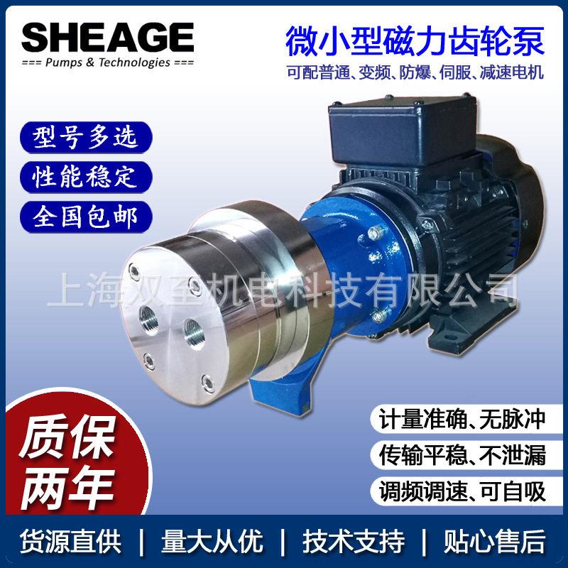 双至定制加工香精香料齿轮泵微小型化工造纸磁力齿轮泵SC405-CM