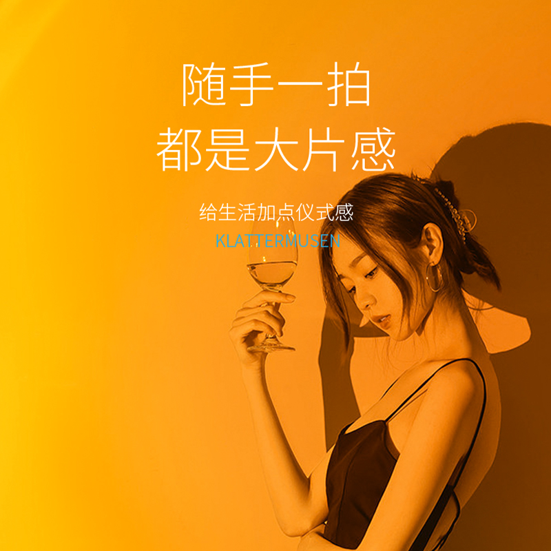造影摄像手电筒人像补光灯户外婚礼拍照专用氛围灯造型多色RGB灯